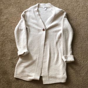 Cream colored long sweater